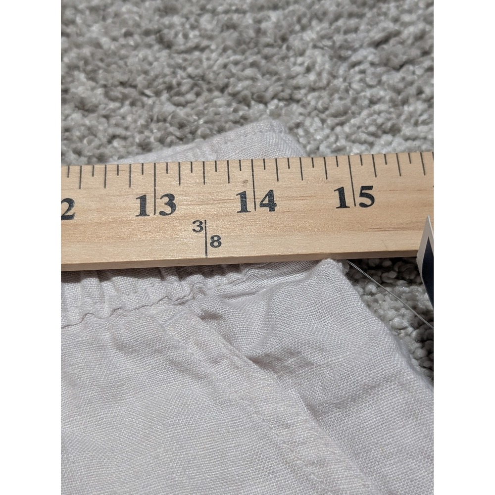 C&C California Shorts Womens S Beige 100% Linen Drawstring Elastic Waist Casual - Picture 4 of 5